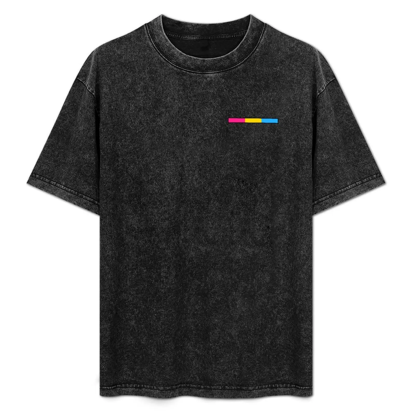 

Subtle Pansexual Pride Flag Strip T-Shirt Summer Holiday Casual Tee