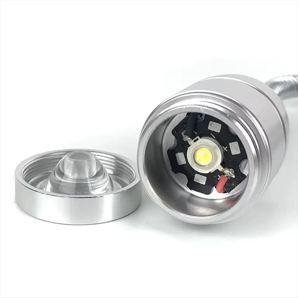 A89X 3WAC 12V 24V LED Tool Light Flexible 30cm LED Workshop Work Light Silver for CNC Machine Rework Welding Machine