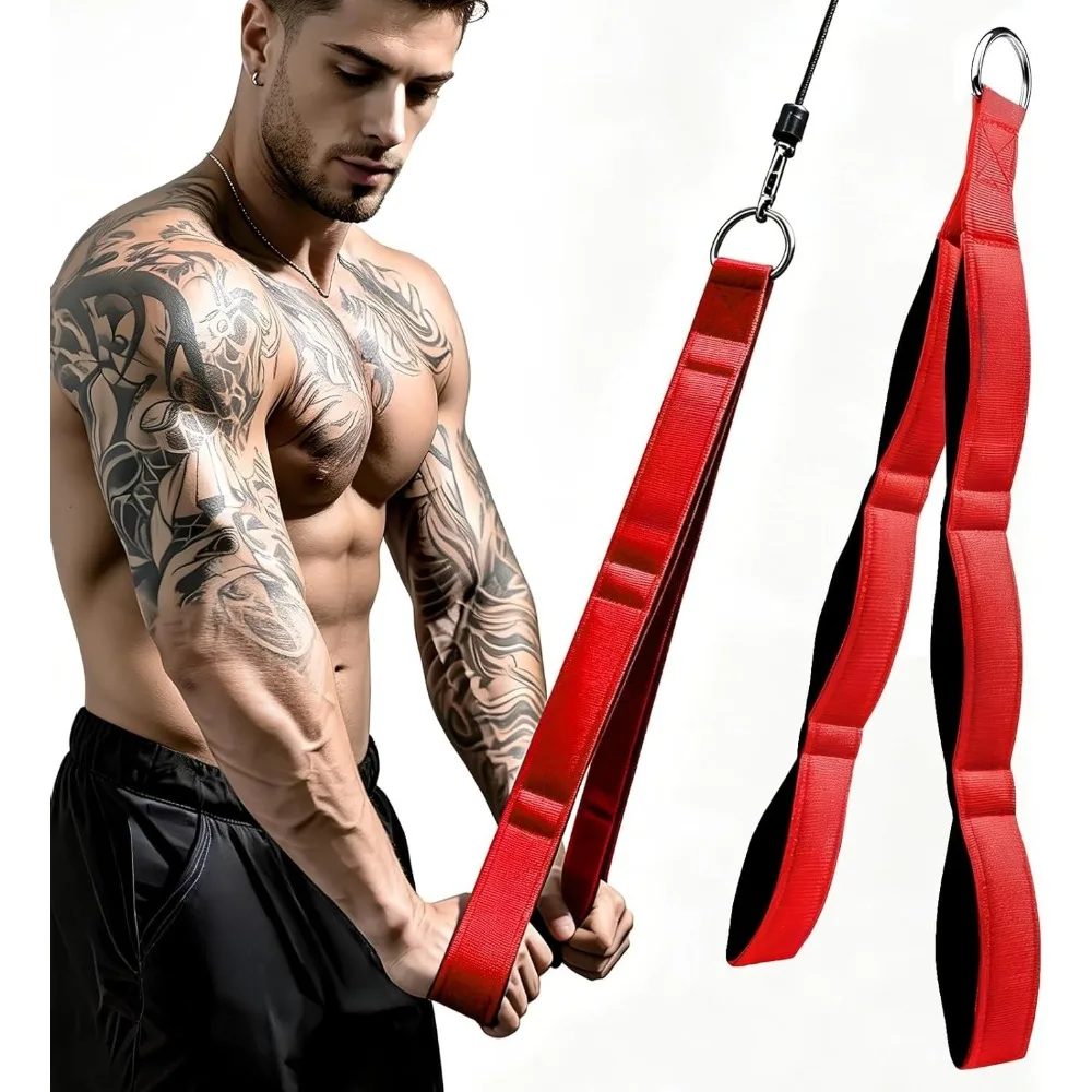 3 Grifflängen in 1 Trizeps-Seilzugvorrichtung mit ergonomischen Griffen, für Trizeps-Drückvorrichtungen, professionelles Fitness-Seil