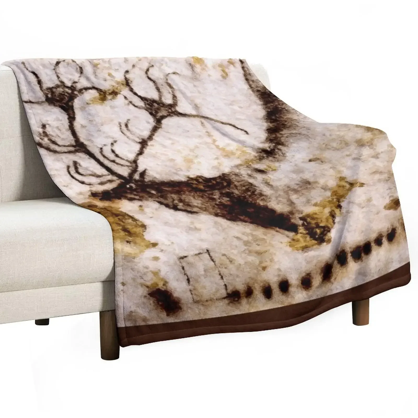 

Lascaux Megaceros Deer 2 Throw Blanket Fashion Sofas Cute Plaid Thin Flannels Blankets