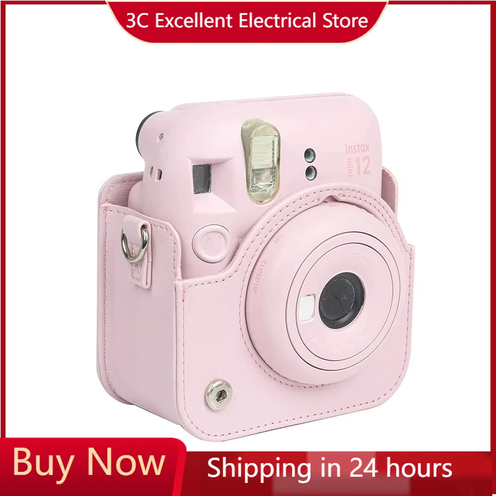 

Чехол для камеры Instax Mini 12, мягкий защитный чехол из искусственной кожи, дорожная сумка для пленочной камеры Fujifilm с плечевым ремнем, новинка