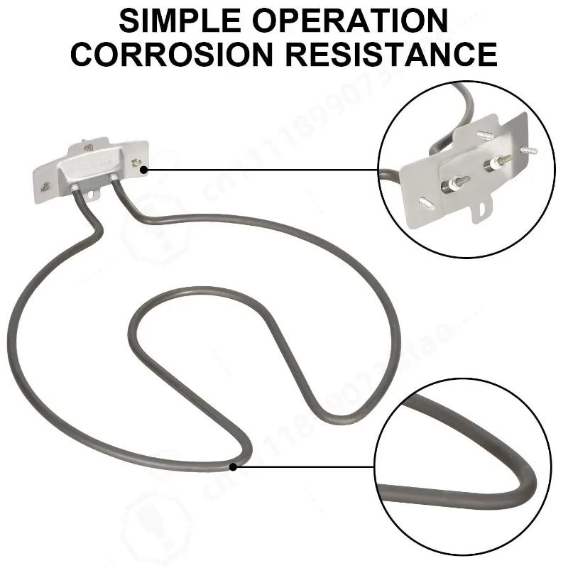 120V 1500W Electric Grill Heating Element Replacement Infrared Heating Parts Universal BBQ Grills Spare Heating Accessory