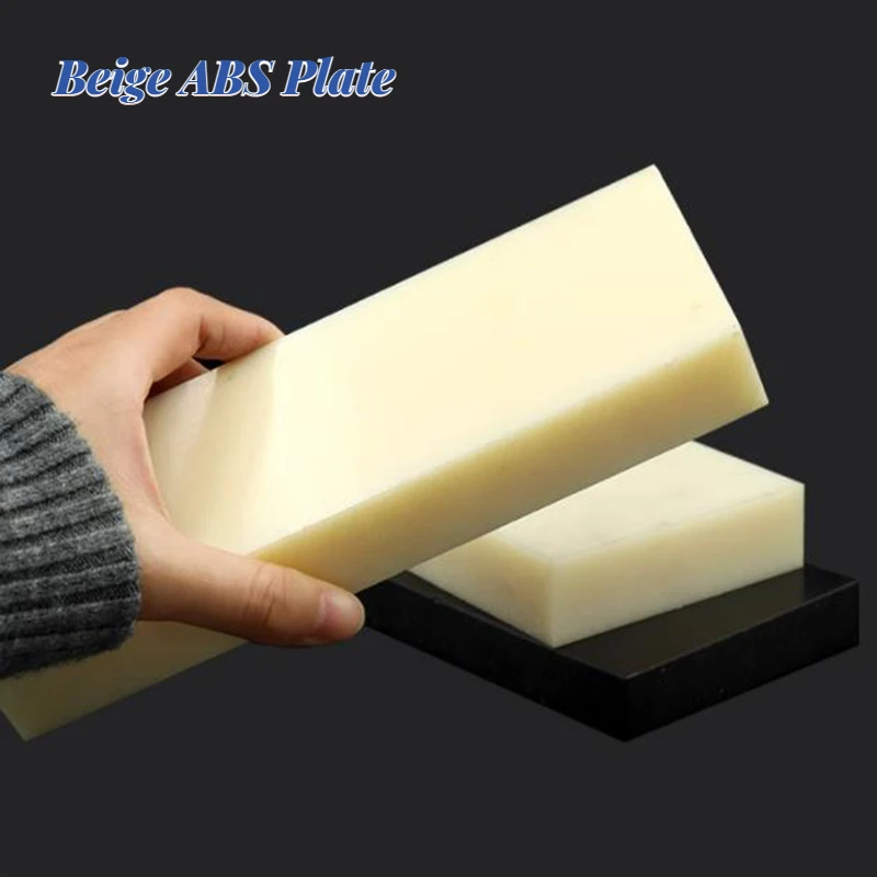 Beige ABS Plate Plastic Plate Anti-static Flame Retardant Thick 1mm 2mm 3mm 4mm 5mm-15mm DIY Model Production and Customization