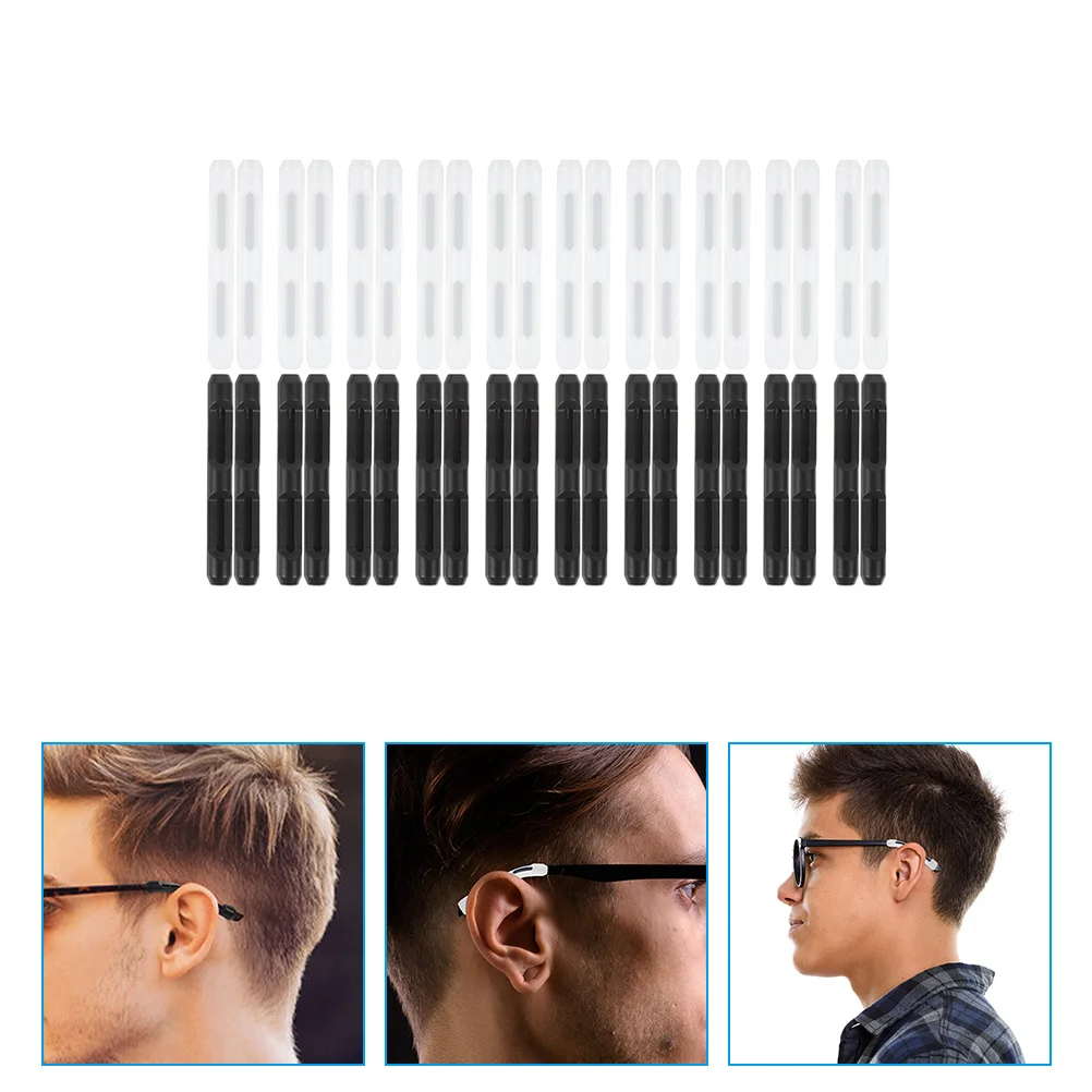 

20 Pairs Spectacle Leg Covers Glasses Ear Stabilizers Arm Grips Sunglasses Eyeglasses Grippers Silica Gel Temple Tips