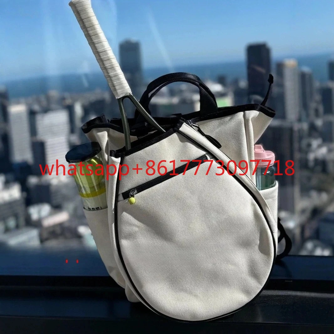 Backpack with racket storage bag
