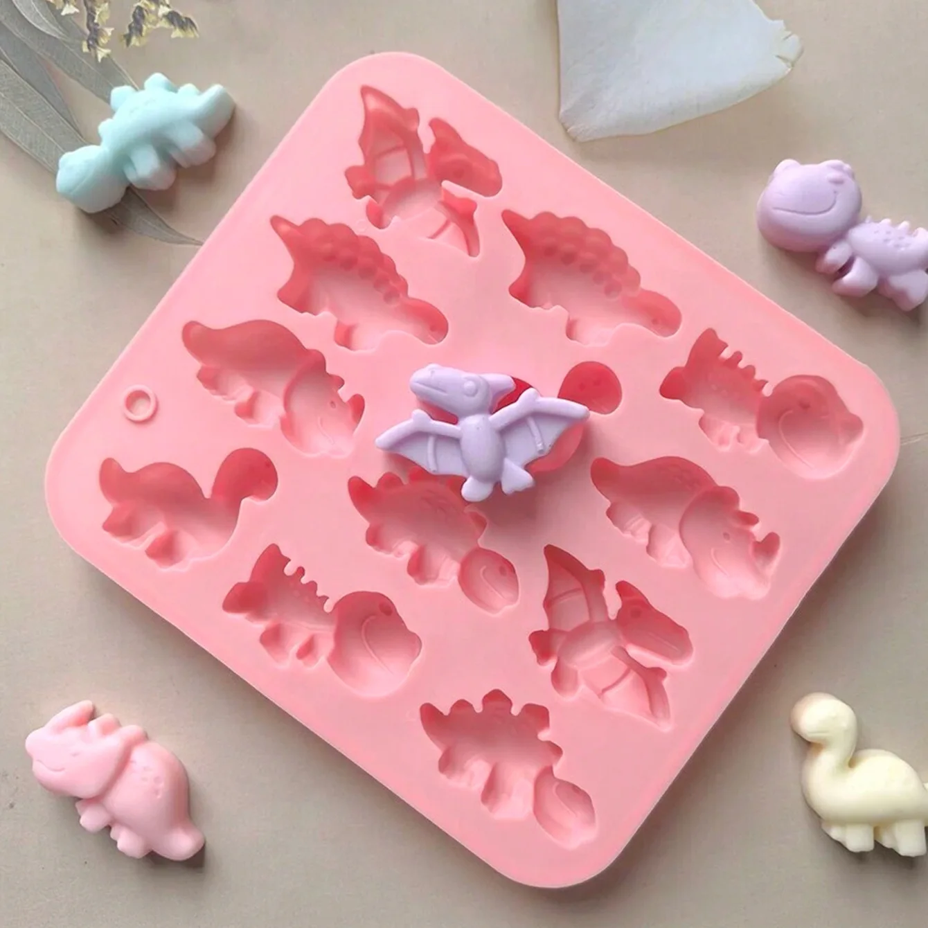 3D Dinosaur Silicone Fondant Chocolate Candy Mould Biscuit Cake Candle Soap Craft Baking Mold Decor Pastry DIY Tools