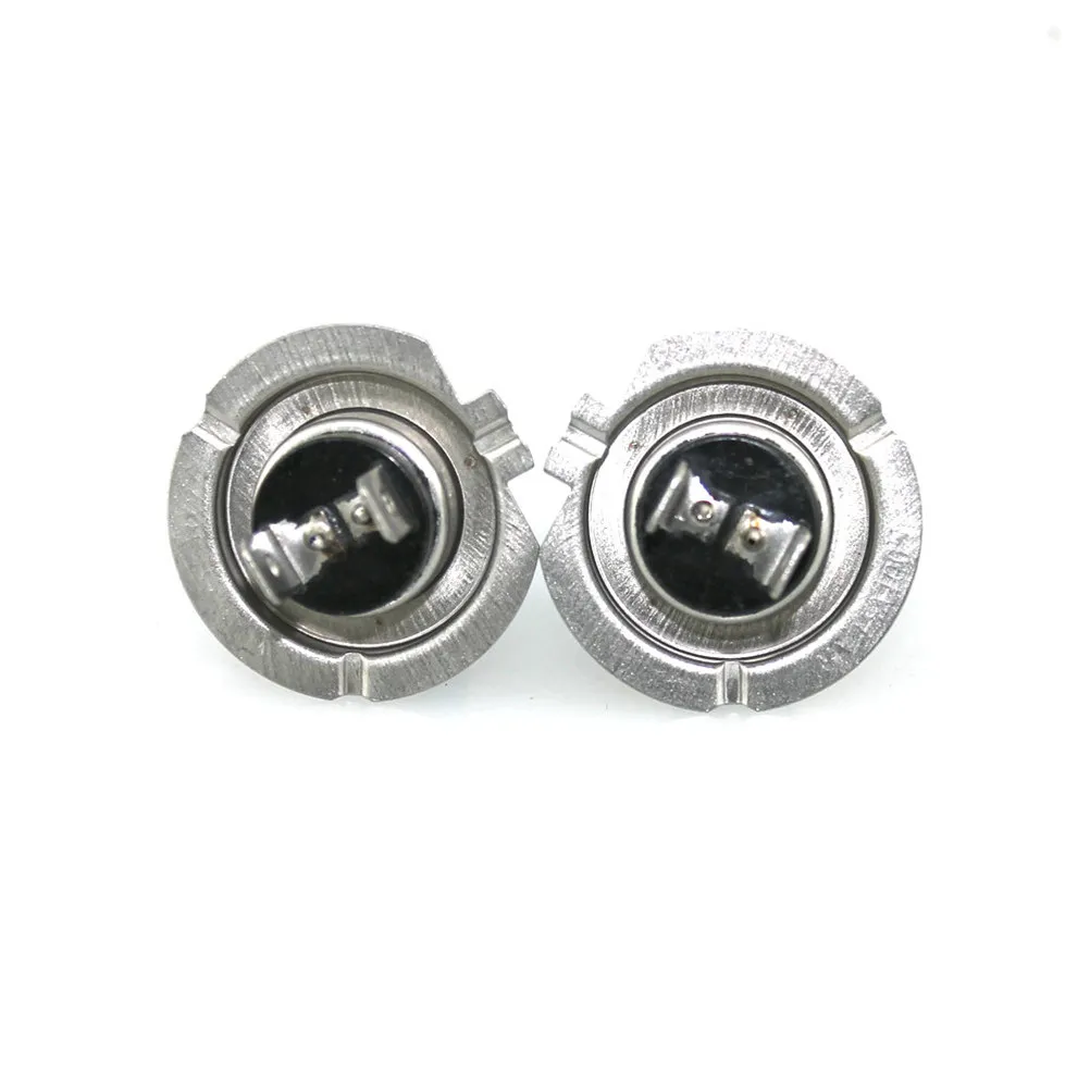 2Pcs H7 Auto Halogen Headlight Lamp Dc 12V 100W White 6000K High Brightness Double Output Clear Light Bulb