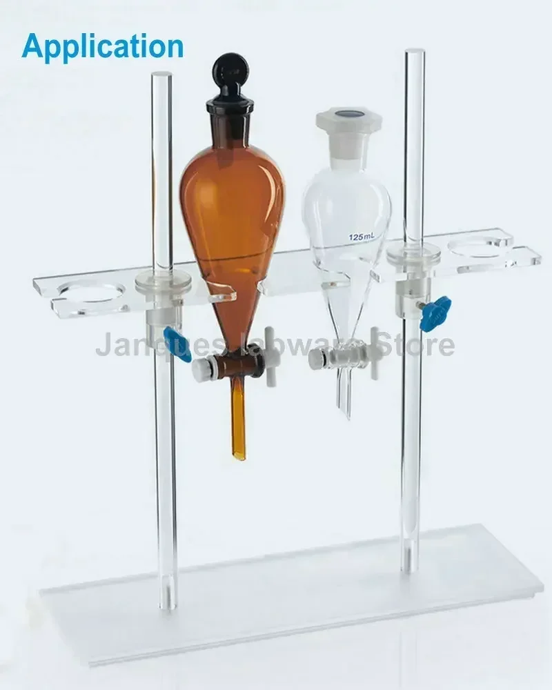 Imagem -06 - Plexiglass Separação Funil Rack Altura Ajustável Funil Stand Adequado para 1251000ml Laboratório 1pc