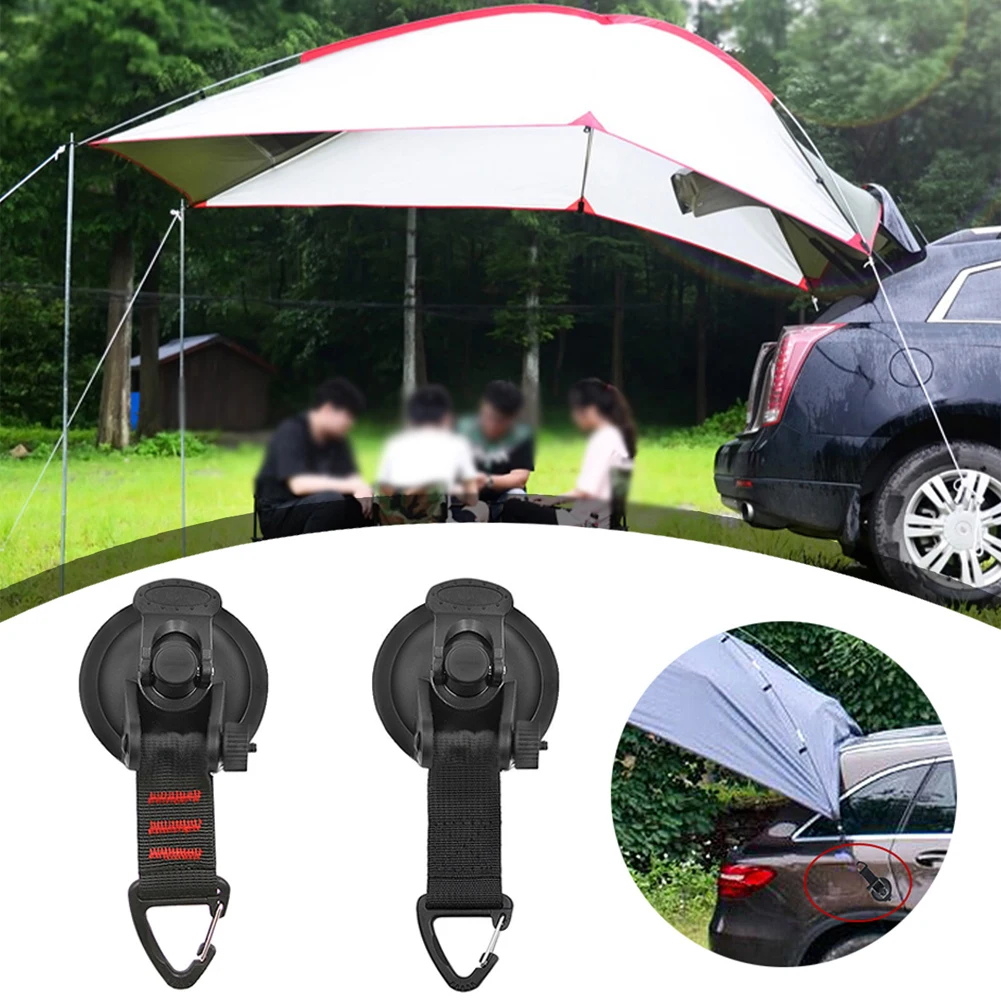 1/2PCS Suction Cups Camping Set Suction Cup Hooks Multifunctional Suction Tents Suction Cup Hooks Extra Strong Car Suction Cups