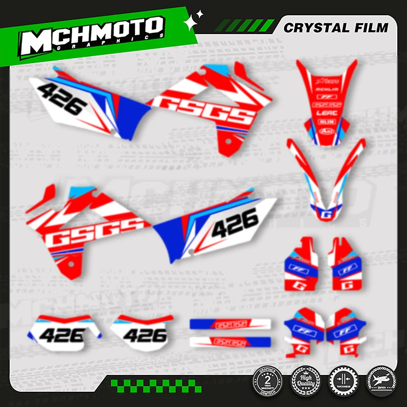 

MCHMFG For 2007 2008 2009 GASGAS GAS GAS EC Custom Team Graphics Background Decal Stickers Kits 003