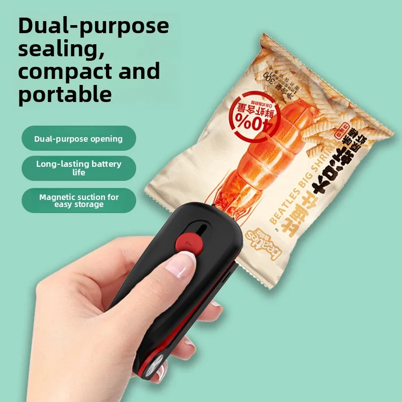 Vacuum Sealing Machine Small Vacuum Heat Sealing Machine Handheld Vacuum Heat Sealing and Cutter for Home KitchenD87D