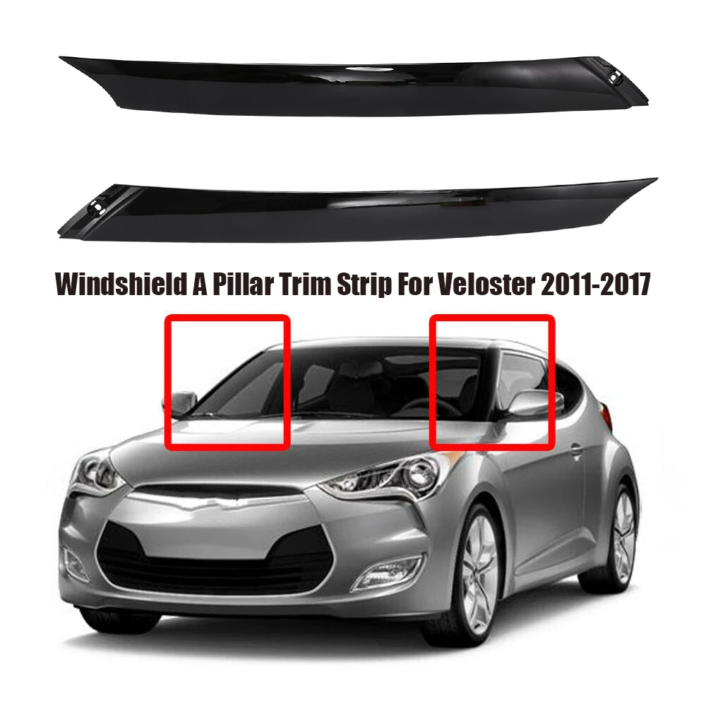 Car Windshield a Pillar Trim Strip RH for Hyundai Veloster 2011-2017 86170-2V000 86180-2V000