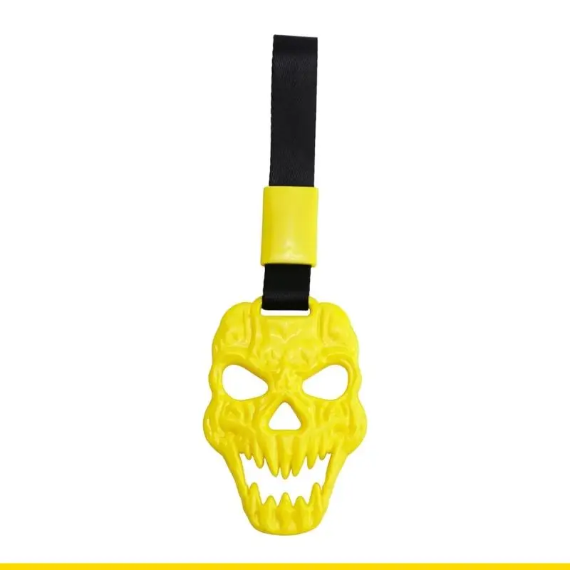 SZCH Automotive Skull Ornament with ABS Nylon Strap Loop, Hanging Accent for Custom Vehicle Display and Daily Road