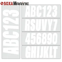 Custom Boat Registration Numbers Decals Letters Jet Ski Decal 4 Sets of A-Z and 0-9 - Letter Weatherproof