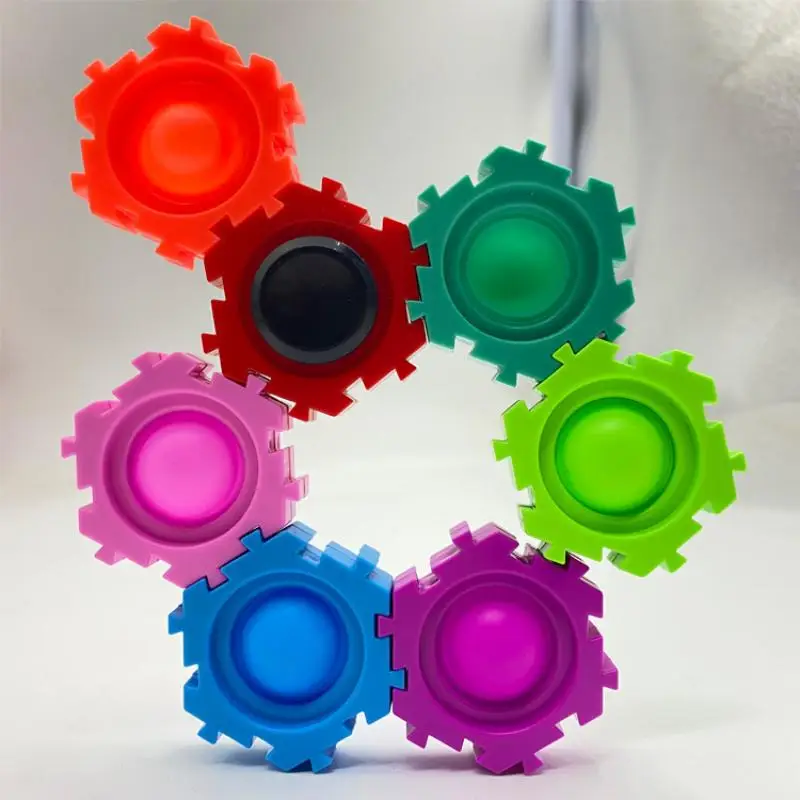 

Это вращатель гироскопа на кончике пальца для снятия стресса, восьмилистный пузырьковый блок, гироскоп на кончиках пальцев, игрушка для взрослых с защитой от тревоги