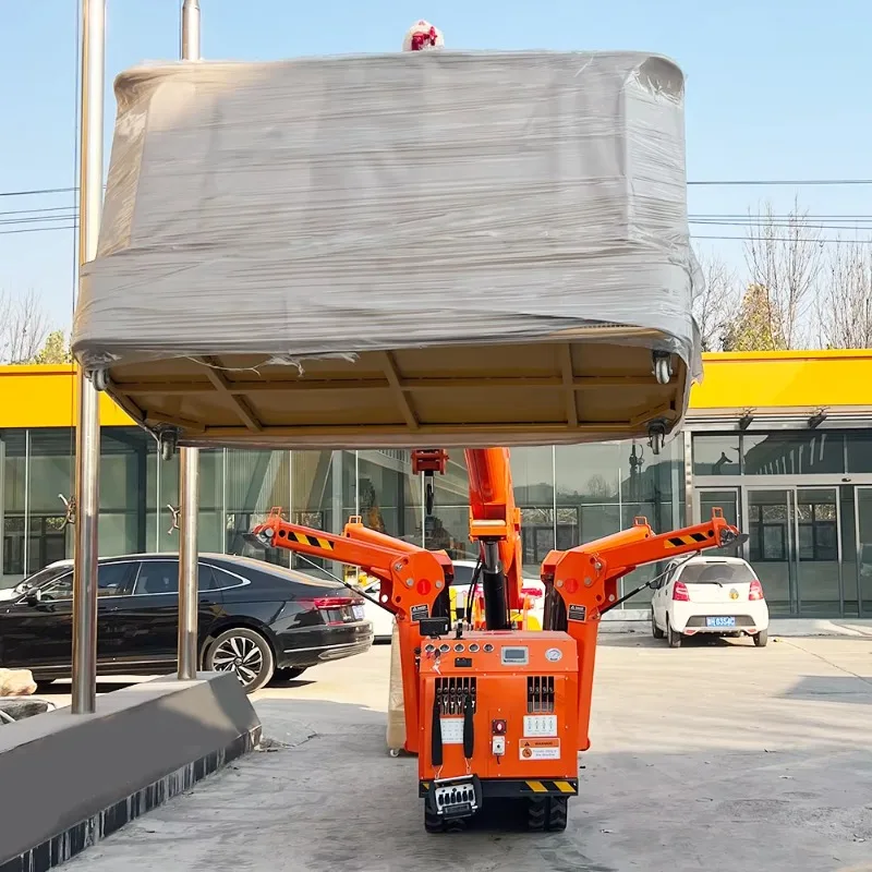 Customized Spider Crane RC 3 Ton Manned Basket Aerial Work Platform CE EPA EURO 5 2 3 5 4 8T Spider Crane