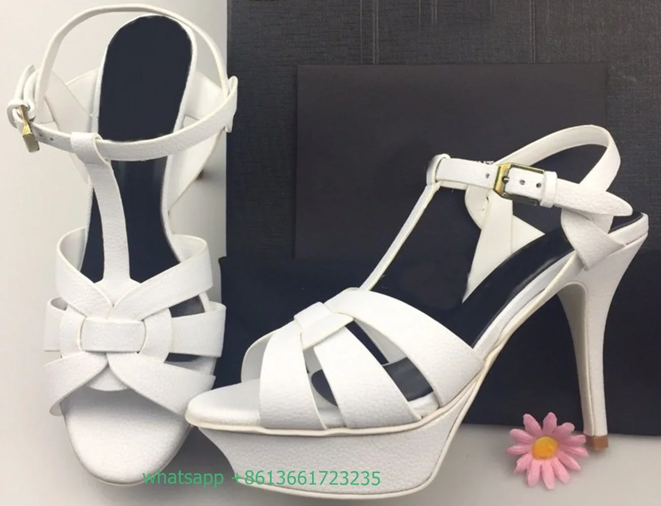 Hottest Selling High Thin Heels Peep Toe Black Fashion Platform Women Shoes Buckle Strap 14 CM Or 10 CM High Heels Sexy Sandals