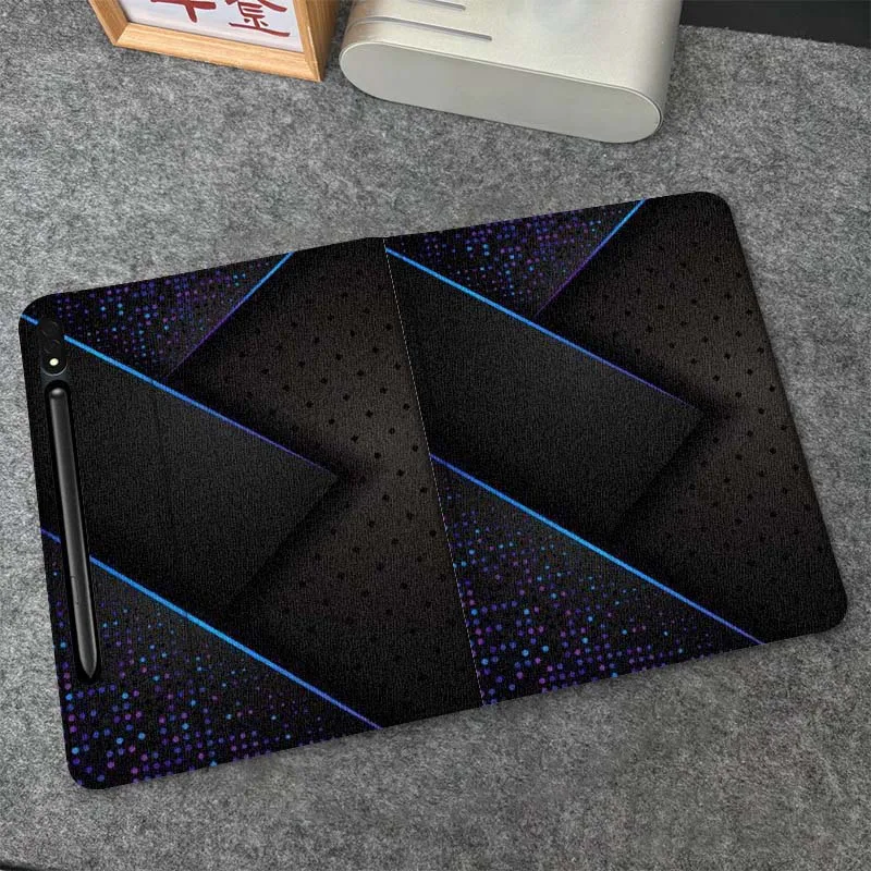 

Cool Black Pattern Design For Samsung Galaxy Tab S10 S9 S8 S7 FE Lite Soft Flexible Support Tablet Case Gift
