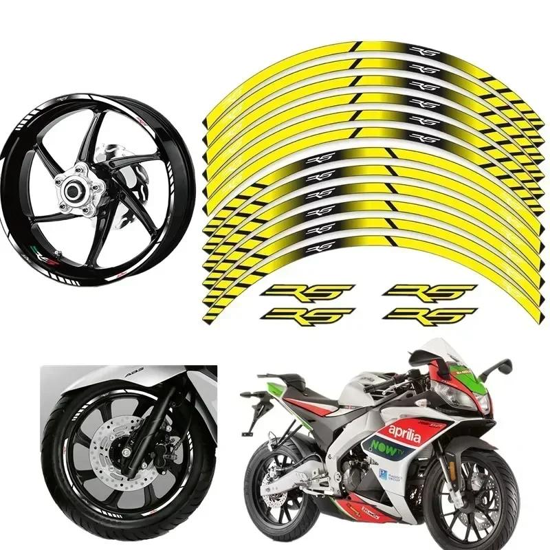 For APRILIA RS 125 50 250 RS125 RS50 RS250 Motorcycle Parts Contour Wheel Decoration Decal Sticker - 3 Motor