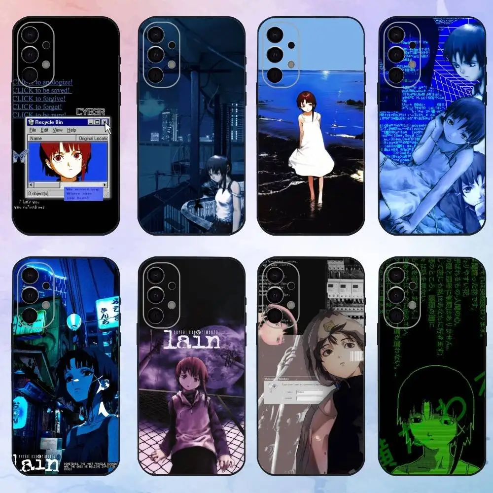 

S-serial E-experiments L-lain Phone Case For Samsung S25,S24,S21,S22,S23,S30,Ultra,S20,Plus,Fe,Lite,Note,10,9,5G Black Cover