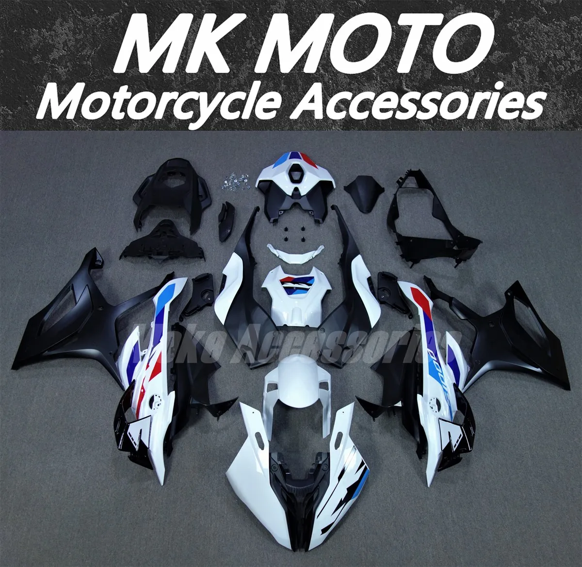 

Moke moto Fairings Kit Fit For S1000rr 2023 2024 Bodywork Set 23-24 High Quality Injection White Blue Black