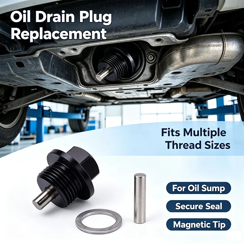 M8*1.25 M10*1.25/1.5,m16*1.5,M12*1.5, M14/M18*1.5 Magnetic Oil Drain Bolt Oil Sump Drain Plug Nut Oil Drain Plug Magnetic Parts