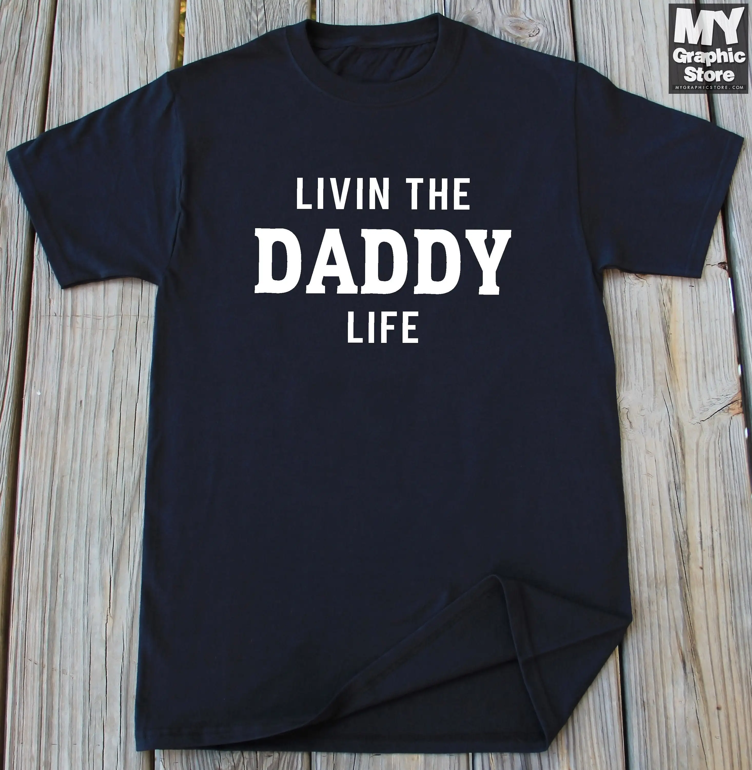 

New Dad T Shirt For Daddy Father Fathers Day Life Funny