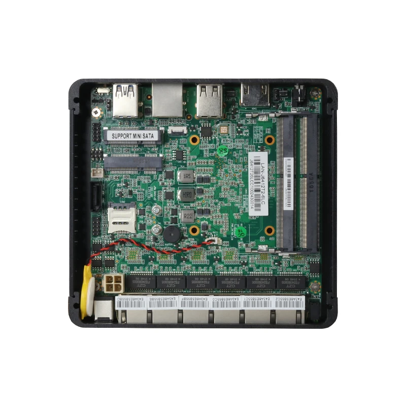 คอมพิวเตอร์ขนาดเล็ก Intel Celeron J6412 I226-V 2.5G 6 LAN DDR4 Fanless Pfsense Firewall Router SIM Slot อุตสาหกรรม Computador USB3.2