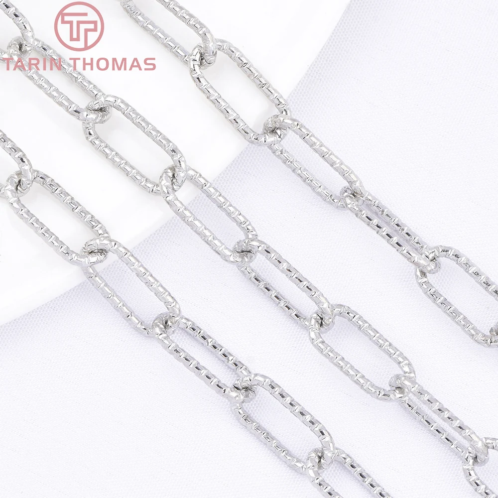 (10061) 18K Gold Color Brass Alloy Circular Elliptical Necklace Chains Bag Chain High Quality DIY Jewelry Making Accessories image 3