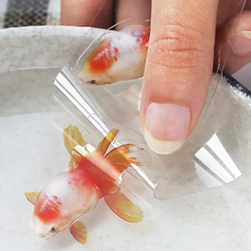 Transparent 3D Goldfish Sticker Blue Fish Tail Film Silicone Molds UV Epoxy Resin Mold Fillings For DIY Jewelry Crafts Making