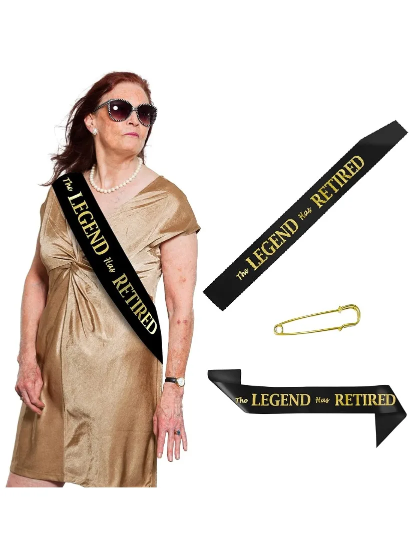 Classique Je suis à la retraite! Ceinture – Ceinture de retraite en feuille d'or pour femmes et hommes, idéale pour les fêtes de retraite, les événements et les décorations