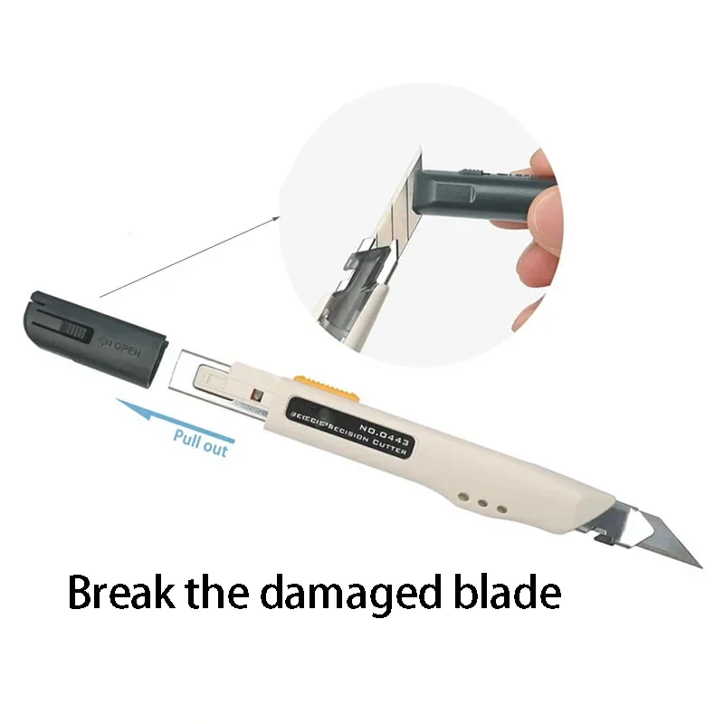 KUNAISI Automotive Film Application Tool Anti Shake Art Knife Film Cutting Knife Detachable Practical Art Knife
