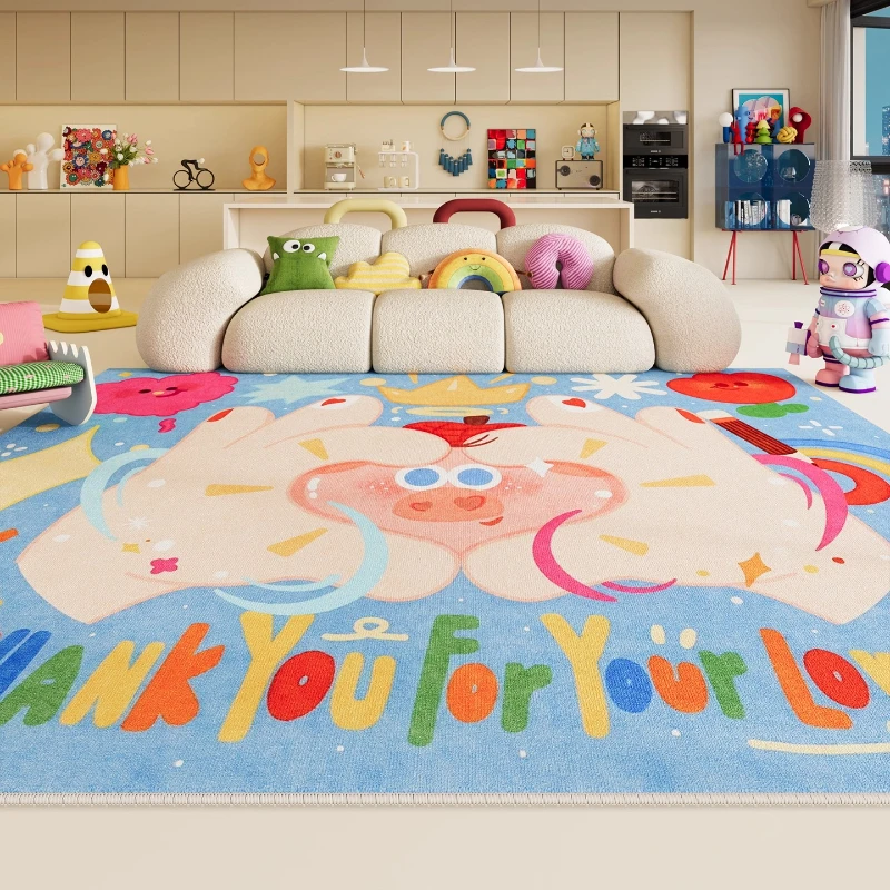 Dopamine Color Carpets for Living Room Large Area Bedroom Decor Soft Carpet Washable Cloakroom Floor Mat Anti-slip Bedside Rug