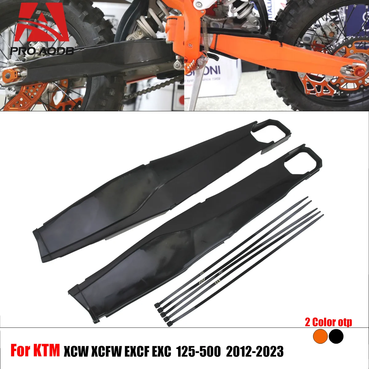 

For KTM XCW XCFW EXC EXCF TPI Six Days 150 200 250 300 350-500 Durable Motorcycle Swing Arm Guard Flat Fork Protection Cover