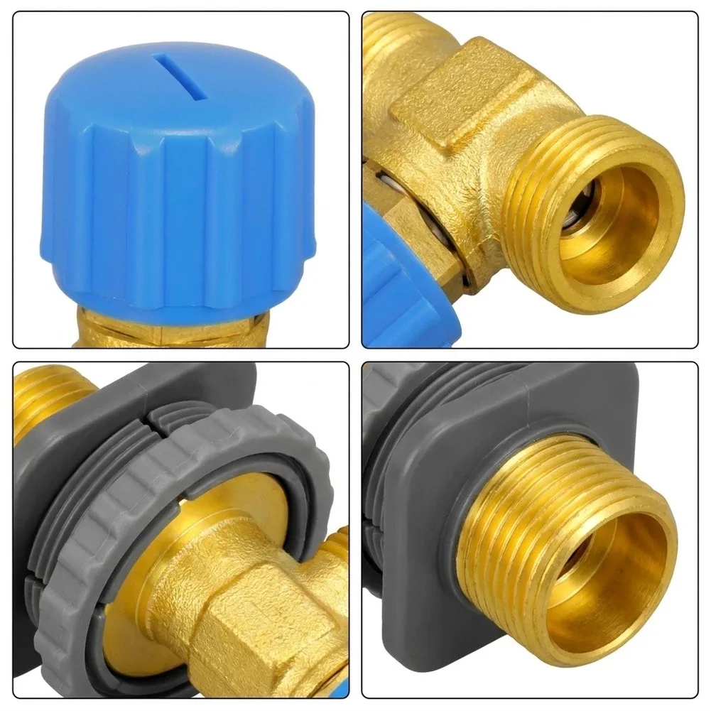Solid Brass Water Supply Valve for Concealed Wall-Hung Toilets with 1/2 in Inlet and 3/8 in Outlet Thread Specifications