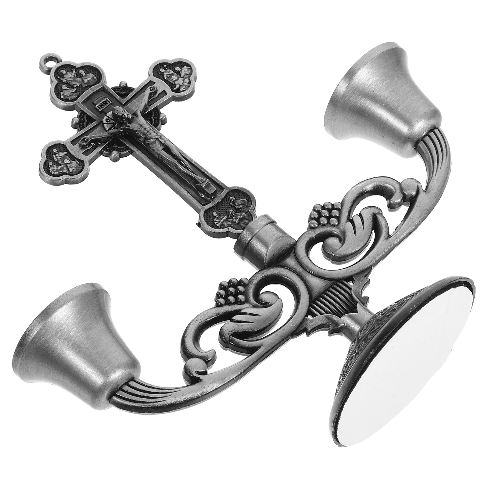 

Vintage Stand Cross Shape Zinc Alloy Holder Retro Design for Candlelight Dinners Home Decor Table Centerpiece