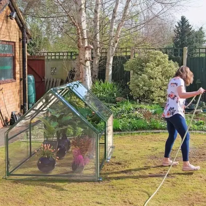Portable Mini Greenhouse 70.86x33.46x37.4 UV-Resistant PVC Cover Hot House for Indoor Outdoor Garden Backyard Roll-Up Zipper