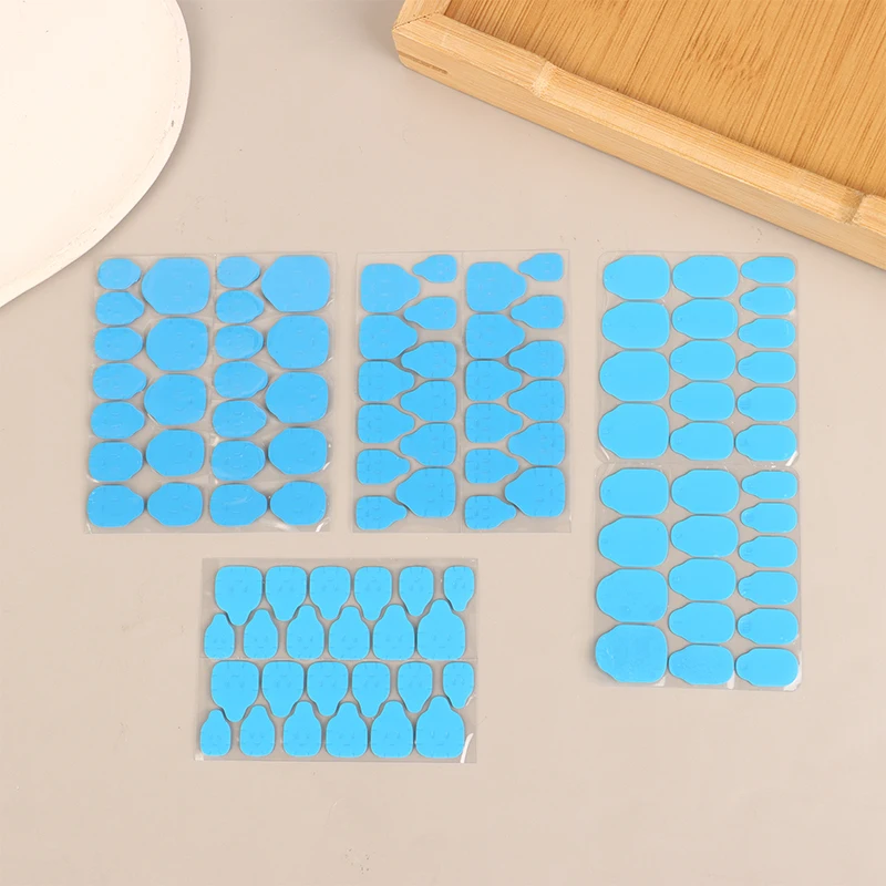 10Pcs 24 Pills/Sheet UV Double Side Adhesive Tape Glue Sticker False Nail Glue For Fake Nails Tips Clear Jelly Pad Press Tool
