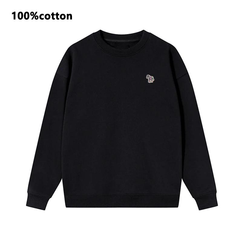 Spring Autumn High Quality O-Neck Sweatshirts Cotton Brand Embroidery logo Casual Hoodies Men Long Sleeve Women Tracksuit Tops