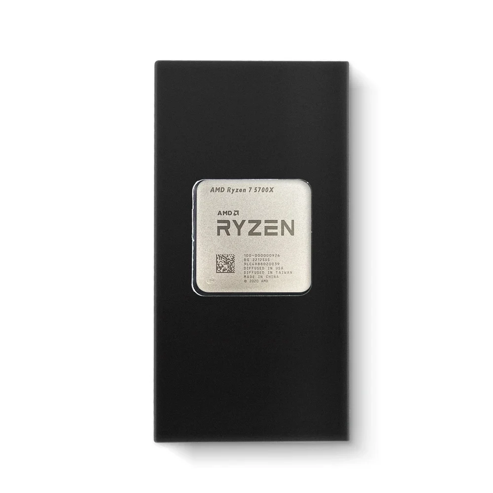 معالج AMD Ryzen 7 5700X 3.4 جيجا هرتز 7NM الجديد AM4 L3=32M DDR4 8-Core 16-Thread R7 5700X 65 وات ولكن بدون مروحة