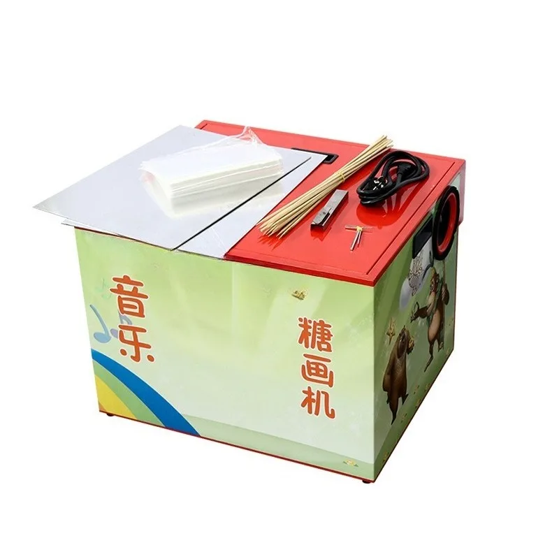 

Sugar painting machine small music, automatic sugar man machine desktop vertical old Beijing sugar painting machine mobile stall