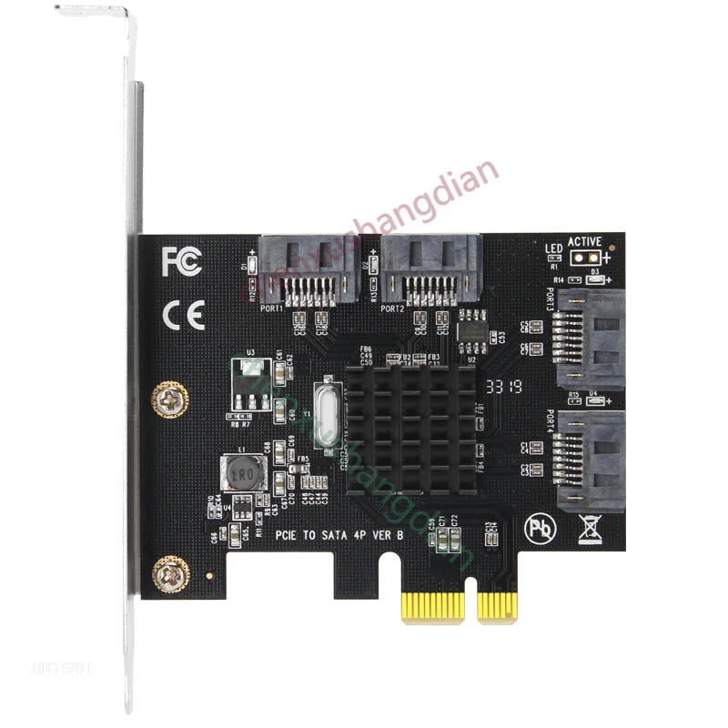 FOR SATA expansion card SSD solid state PCIE to four port hard disk adapter card