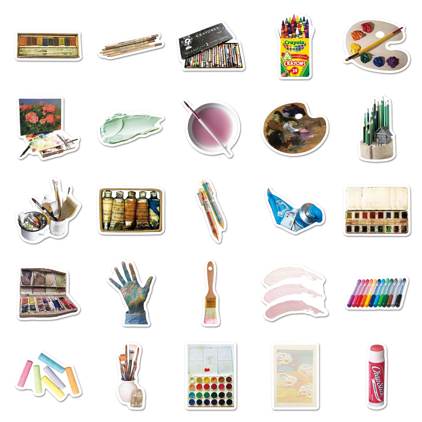 10/30/50PCS Kunst Graffiti Pinsel Bord Cartoon Nette Kreativität Aufkleber DIY Dekoration Wasserdicht Skateboard Notebook Graffiti spielzeug