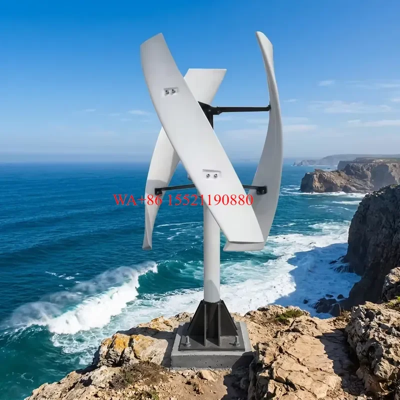 WMWMNU 20kW Wind Generator System 220V Charge Controller Inverter Horizontal Vertical Turbine for Home Off Grid Durable