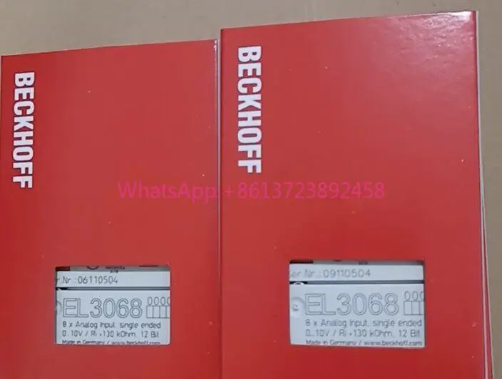 

Beckhoff module EL3068 is brand new and original, high quality