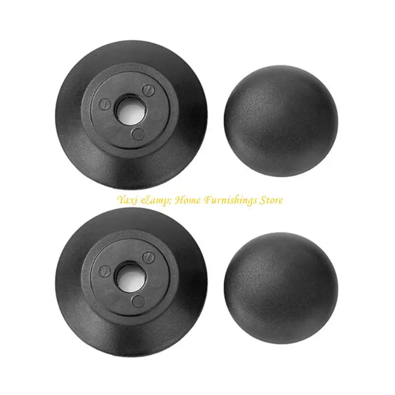 W8EA Juego 2 cubierta negra Potas silicona Tapa Paya Cocina cocina Herramienta cocina silicona