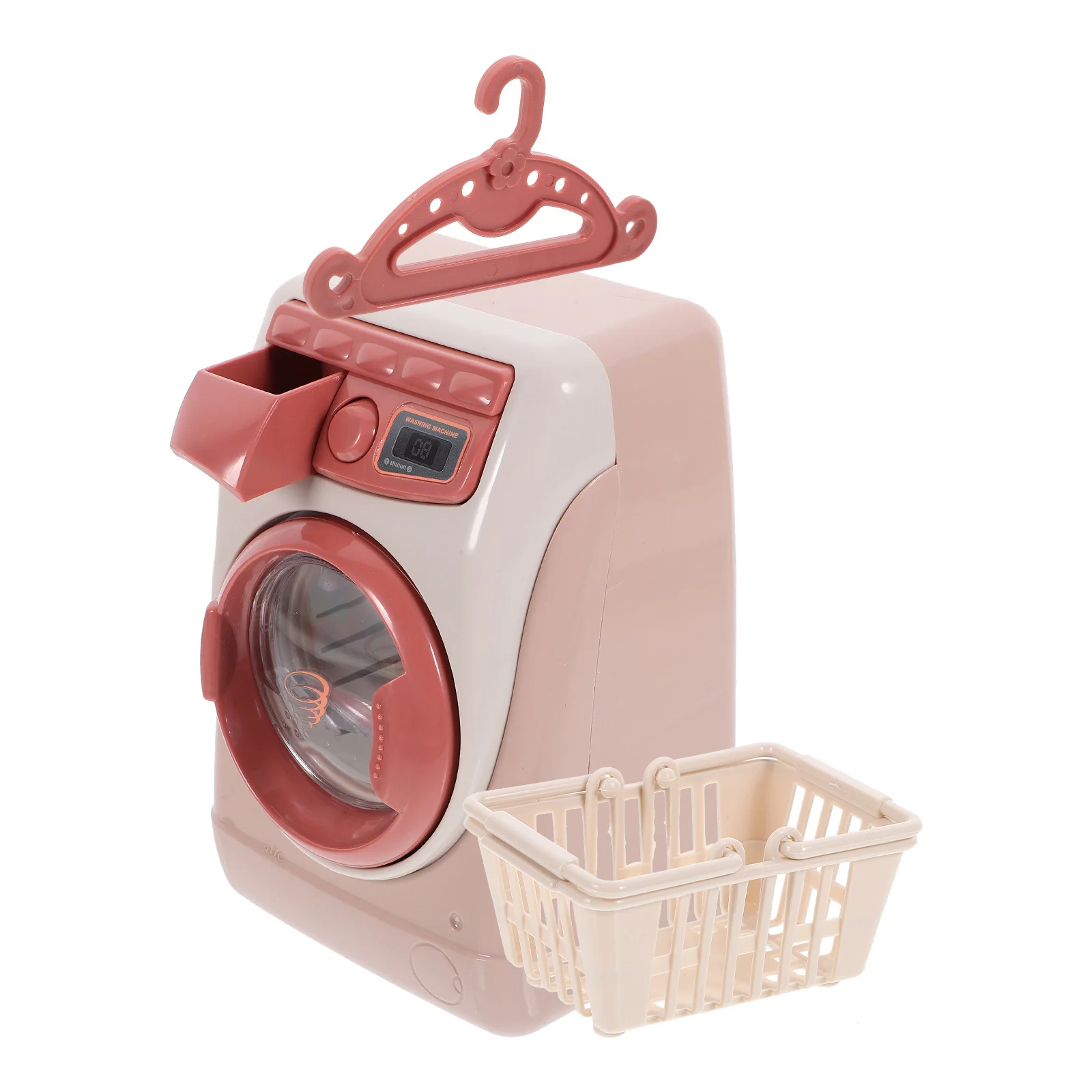 Aparato de juego de imitación, lavadora de plástico creativa, simulación de casa de juegos educativa temprana, regalo práctico de aprendizaje para el hogar