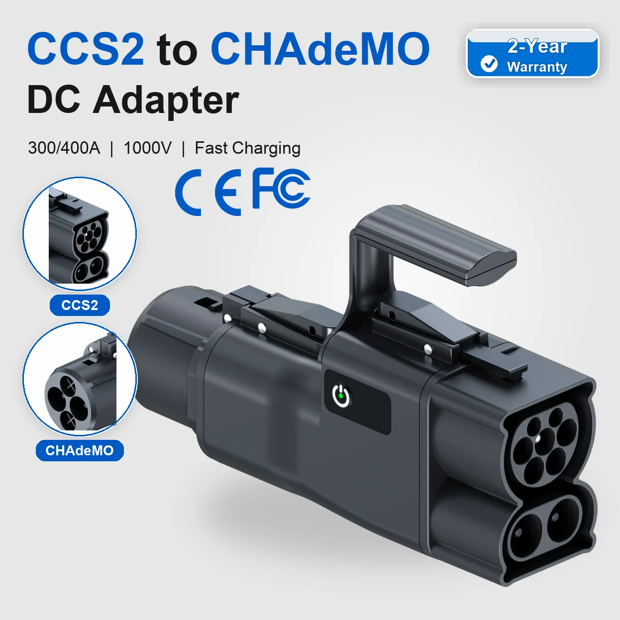 CCS2 To CHAdeMO DC Adapter 300KW 400KW IP65 DC Ccs Fast Charger Connector Cheap Wholesale Car Charger Adapter