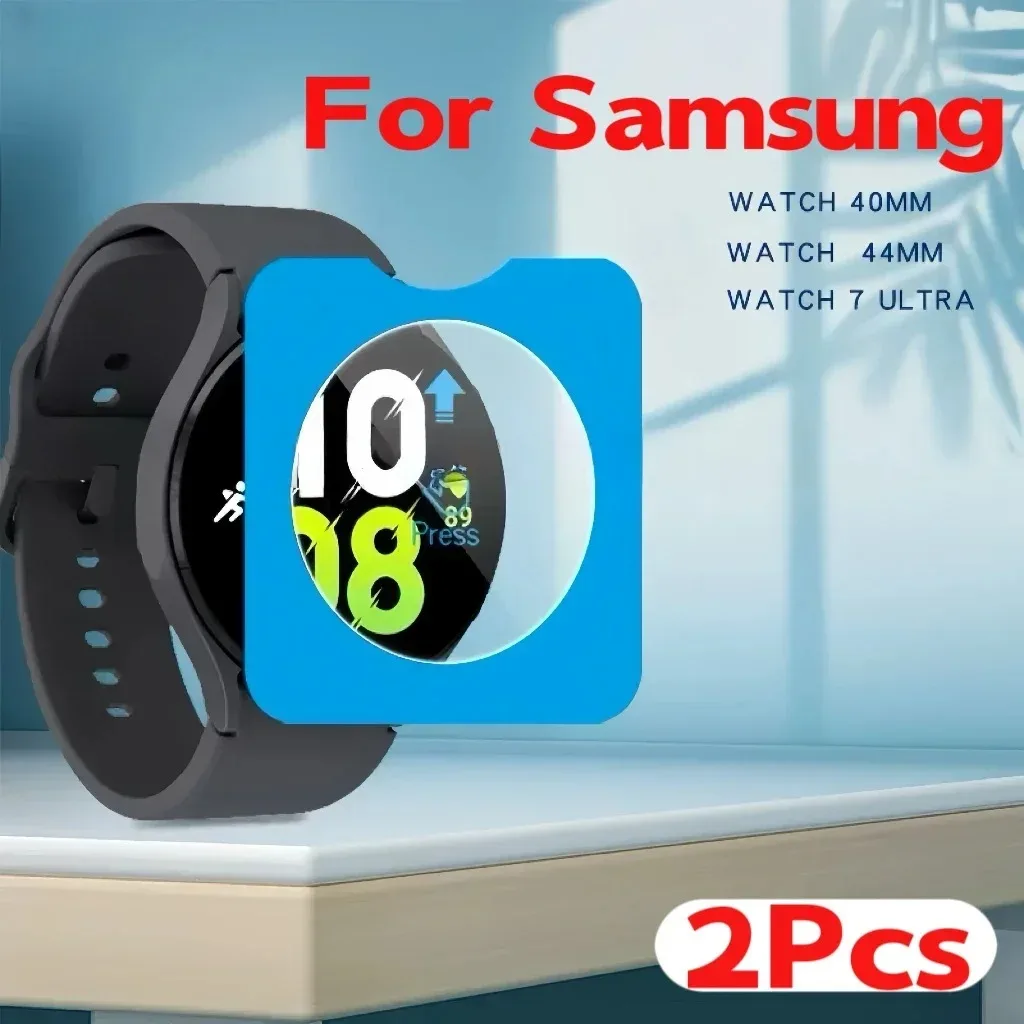 1–3 Stück 9H gehärtetes Glas Displayschutzfolie für Samsung Galaxy Watch7 Ultra 4 5 6 7 40 44 mm klassische 43 mm 47 mm Bildschirm HD klare Folie