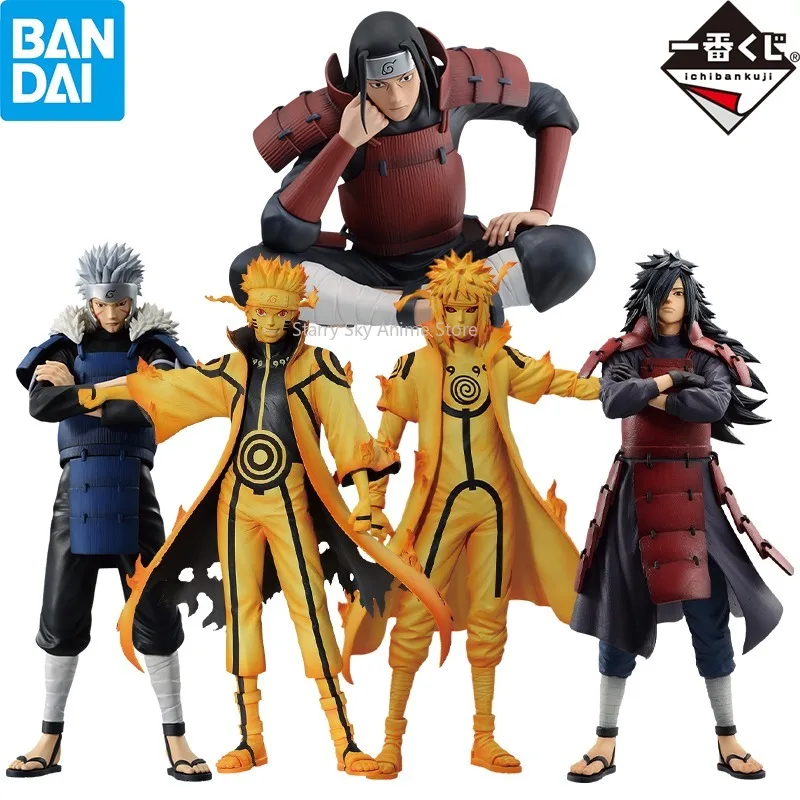 In Stock BANDAI Ichiban NARUTO Shippuden Lottery Madara Uchiha Senju Hashirama Senju Tobiram Uzumaki Anime Action Model Toys